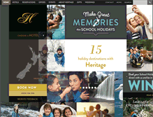 Tablet Screenshot of heritagehotels.co.nz